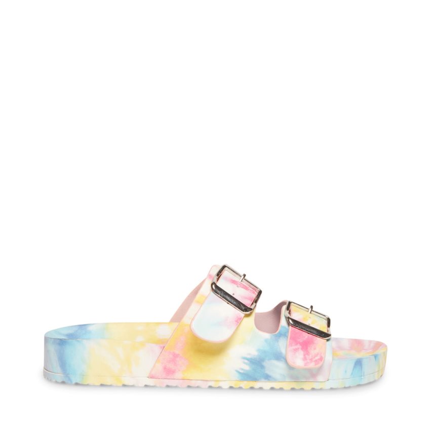 Sandalias de Diapositivas Steve Madden Teddy-t Pastel Mujer Multicolor | ES GR9S16